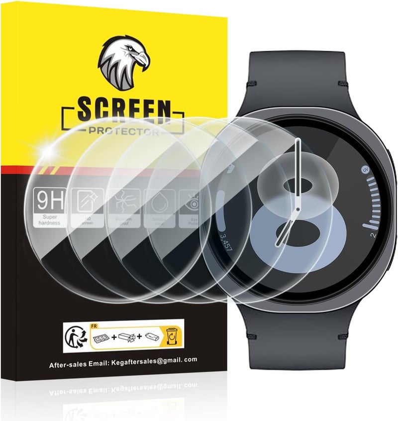 SPGUARD 4 Pack for Samsung Galaxy Watch 8 Screen Protector 44mm Tempered Glass Clear Film Anti Scratch Bubble Free Compatible with Galaxy Watch8 44mm(NOT for Others Models) - Image 1